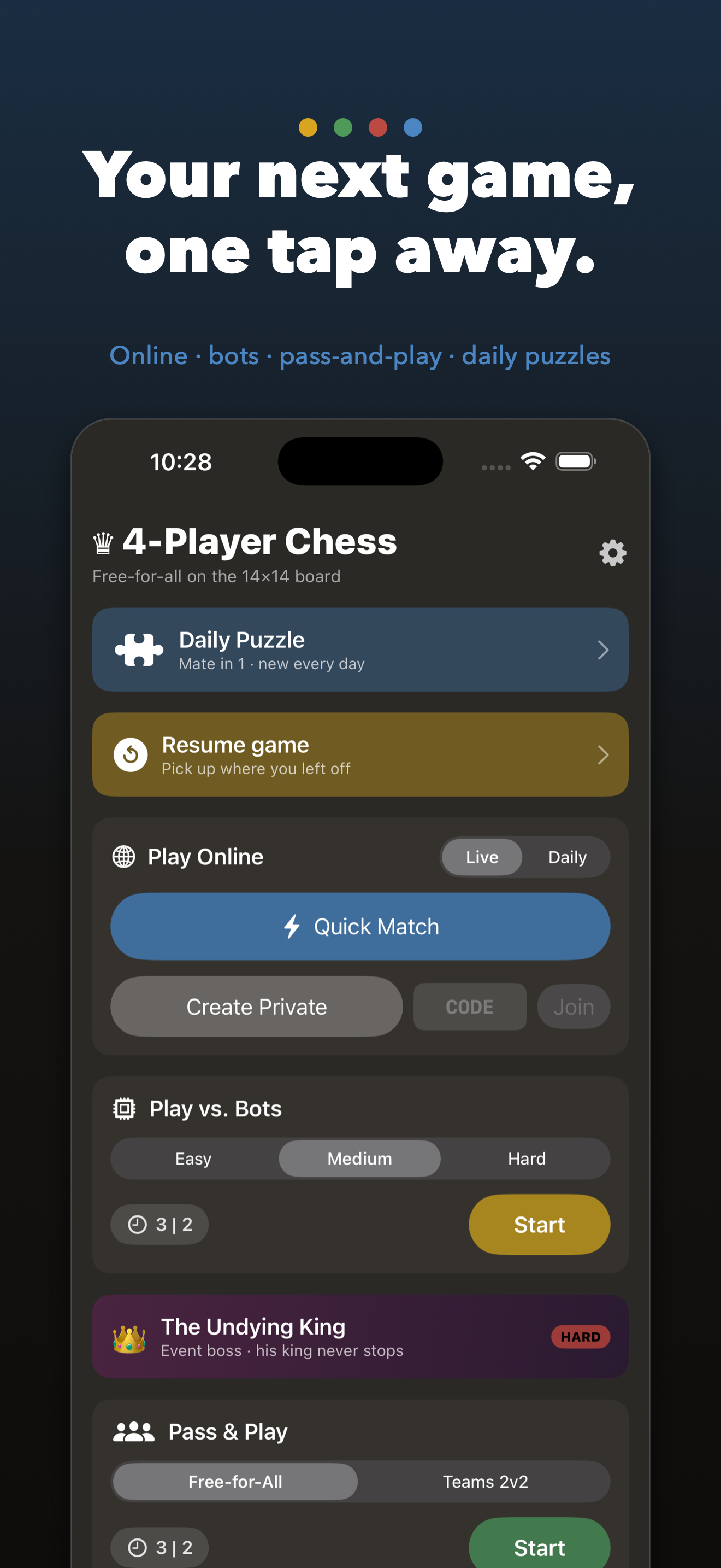 Game modes